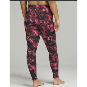 Lululemon Align High-Rise Pant Intensity Pink Blossom Multi Size 18